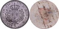 France 1/2 Écu Louis XV - Uniface tin trial pattern of the reverse of 1/2 Ecu au bandeau - 1740 K Bordeaux -