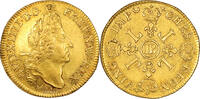 Coin France - Louis XIV - Gold - Double louis d'or aux 4L - 1694 BB Strasbourg vz+ / SPL