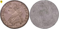 France 1/2 Écu aux branches d'olivier Coin France - Louis XVI - Tin trial obverse 1/2 Écu aux branches d'olivier - Uniface -