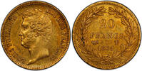 Coin France - Louis Philippe I - Gold - 20 francs or 1831 T Nantes - PCGS AU 58 - 862 examples Nantes SUP / PCGS AU 58