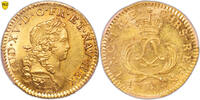 Louis dor Mirliton Coin France - Louis XV - Gold - Louis dor au Mirliton - Palmes courtes - 1723 A Paris Paris SUP+ / PCGS MS 62