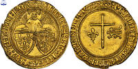 1422-1453 Coin France - Henry VI - Gold - Angelot dor - Rouen Rouen SUP+ / NGC MS 62