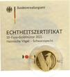 Deutschland 20 Euro 2021 J BRD, Heimische Vögel - Schwarzspecht, in Münzkapsel mit Zertifikat st