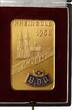 Deutschland - Köln vergoldete Plakette - Bund Deutsche Philatelisten (BDPh), Rheingold 1958 - Köln vz-st