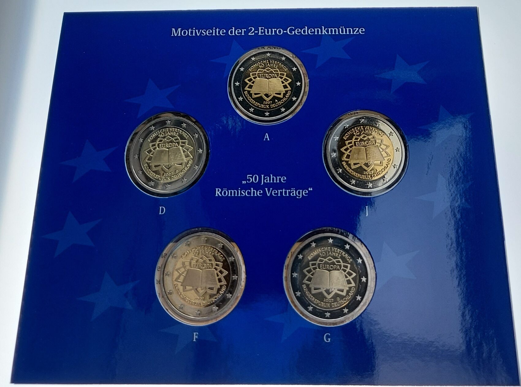 2 Euro Münze Römische Verträge 50 Jahre 2007 Wert www.ma-shops.de