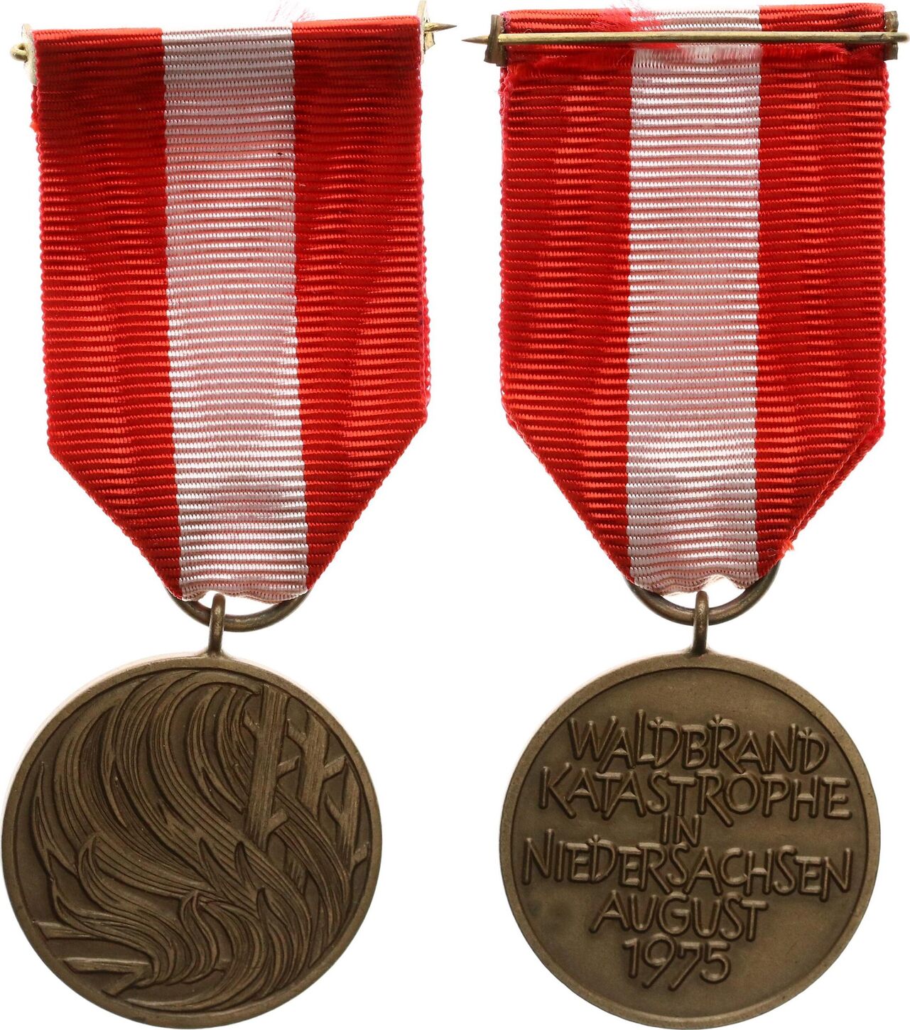Deutschland - Niedersachsen Medaille - Waldbrand-Katastrophe in  Niedersachsen August 1975 vz-st | MA-Shops