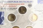 Deutschland 5x 2 Euro BRD Hamburg, Set im orig.-Folder, Michel -