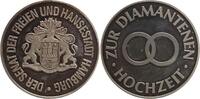 Deutschland - Hamburg - Medaille Hamburger Senatsmedaille z. Diamantenen Hochzeit, 3. Fassung ab 1989, Feinsilber -