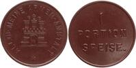 Deutschland - Hamburg Wertmarke - Allgemeine Armenanstalt, 1 Portion Speise., Hartgummi/Bakelit -