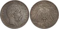 Deutschland - Kaiserreich 2 Mark Sachsen, Albert, 1873-1902. Auf den Tod des Königs. Schöne dunkle Patina -