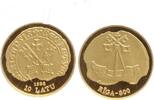 Lettland 10 Latu 800 Jahre Riga. 1/25 Unze Gold. -