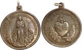 Frankreich - Medaille tragbar, auf das Dogma der unbefleckten Empfängnis und das brennende Herz Jesu -