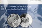 Deutschland 20 Euro - 100. Geburtstag Sophie Scholl, Originalverpackt, mit Folie -