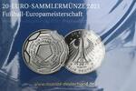 Deutschland 20 Euro - Fußball Europameisterschaft 2021, EM 2020, Originalverpackt, mit Folie -