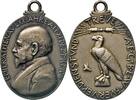 Deutschland/Kaiserreich - Medaille Tragbare ovale Silbermedaille a. d. 70. Geburtstag v. Emil Rathenau (AEG BEW) -