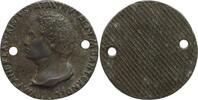 Italien/Rom - Medaille undatierter, geloch. Abguß e. unbest. Medaille lt. Umschrift Crispus darstellend -