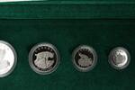 Kanada 300, 150, 75, 30 Dollars Platin Canada Lynx, Luchs Set; 1, 1/2, 1/4 und 1/10 Unze in Holzbox + Zertifikat -