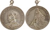 Deutschland/Kaiserreich - Medaille tragbar, versilbert, a. Kaiser Wilhelm II, LIEB VATERLAND MAGST RUHIG SEIN -