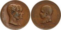 Mecklenburg-Schwerin Bronzemedaille Paul Friedrich; (v. Montagny) Geburt Louis-Philippes, Sohn Helenes und Ferdinand -