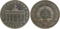 Deutschland - DDR 5 Mark - Brandenburger Tor, Kursmünze, J 1536 -