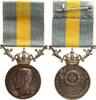Schweden Silbermedaille - Gustaf V., 1907-1950. Für Verdienste um die Freiwillige Krankenpflege -