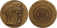 Niederlande - Medaille Messingmedaille v. Joop Hekman a.d. Tod d. Luitenant Admiraal Conrad Helfrich -