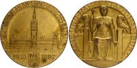 Hamburg Kupfermedaille - vergoldet (v. R. Bosselt), Einweihung des neuen Rathauses -