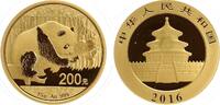 China 200 Yuan - Gold, Panda -