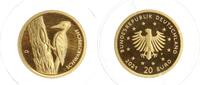 Deutschland 20 Euro BRD, Heimische Vögel - Schwarzspecht, in Münzkapsel mit Zertifikat -