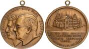 Deutschland - Holzminden Bronzemedaille - tragbar. Auf die 100-Jahrfeier der Braunschweigischen Höheren Landesbauschule -