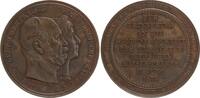 Deutschland - Berlin Bronzemedaille (v. Weigand) - Wilhelm I., 1861-1888. Gewerbe-Austellung, Goldene Hochzeit -