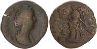 Römische Kaiserzeit Dupondius Faustina Maior, Gattin des Antoninus Pius -