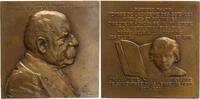 Frankreich - Paris Bronzeplakette - (v. Landowski). Thamin, Raymond, Professor für Politik an der Sorbonne -