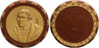 Deutschland Steinzeug-Medaille - Martin Luther, 400-Jahrfeier Augsburger Konfession, Meißen, Reformation -