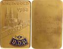 Deutschland - Köln vergoldete Plakette - Bund Deutsche Philatelisten (BDPh), Rheingold 1958 - Köln -