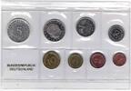 Deutschland - BRD 8,68 DM - Kursmünzensatz KMS 1 Pfennig bis 5 Mark -