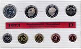 Deutschland - BRD 10,68 DM - Kursmünzensatz KMS 1 Pfennig bis 5 Mark -