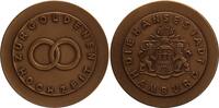 Deutschland - Hamburg Bronzemedaille - Zur Goldenen Hochzeit, in orig.-Schatulle, bedruckt Namen, Datum der Empfänger -