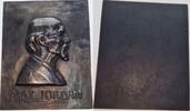 Deutschland Plakette - (v. Hugo Lederer), Max Jordan (*1837 +1906), Direktor Berliner Nationalgalerie -