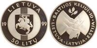 Litauen 50 Litu - 10 Jahre Baltiv Way Highway - Baltijos Keliui -