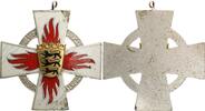 Deutschland - Baden-Wüttemberg Ehrenzeichen - Tragbares Feuerwehr-Ehrenzeichen in Silber (versilbert) -