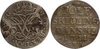Dänemark 12 Skilling Frederik IV., 1699-1730. -