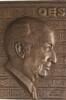 Deutschland Bronzeguss-Plakette (v. Dakai). Otto Ernst Schulze (1898-1976), Numismatiker in Dortmund -