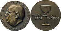 Deutschland - Bronzegussmedaille Otto Marzinek (1912-1986). Jurist, Numismatiker. Deutsche Medaillen-Gesellschaft -