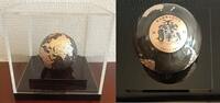 Barbados - 5 Dollar DARK MARBLE m. Roségold-Vergoldung - Erdball m. Kontinenten, 'Spherical Globe' -