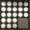 Volksrepublik China - 21x 10 Yuan 21 originale China-Panda-Unzen 1989-2009 in Lackschatulle mit Zertifikat, lim. -