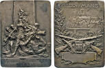 Frankreich - Le Mans Bronzeplakette - (v. Rasumny). Versilbert. 16. Schießen in Le Mans. -