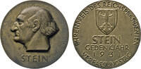 Deutsches Reich Bronzemedaille - 8v. Bosselt), Ehrenpreis des Reichspräsidenten. Freiherr vom Stein. -