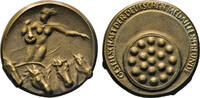 Deutschland Bronzegussmedaille - (v. Hans Arnold). Fortuna auf Quadriga. Gesellschaft Deutsche Medaillenfreunde -