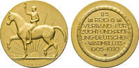 Deutschland Goldbronzemedaille - (v. Willibald Fritsch) Reichsverband für Zucht und Prüfung Deutschen Warmbluts -